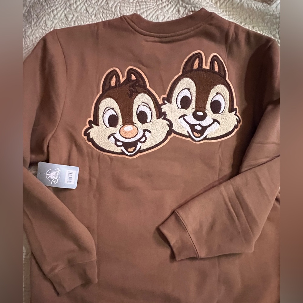 Chip 'n Dale Pullover Sweatshirt for Adults NWT from Disneystore.com